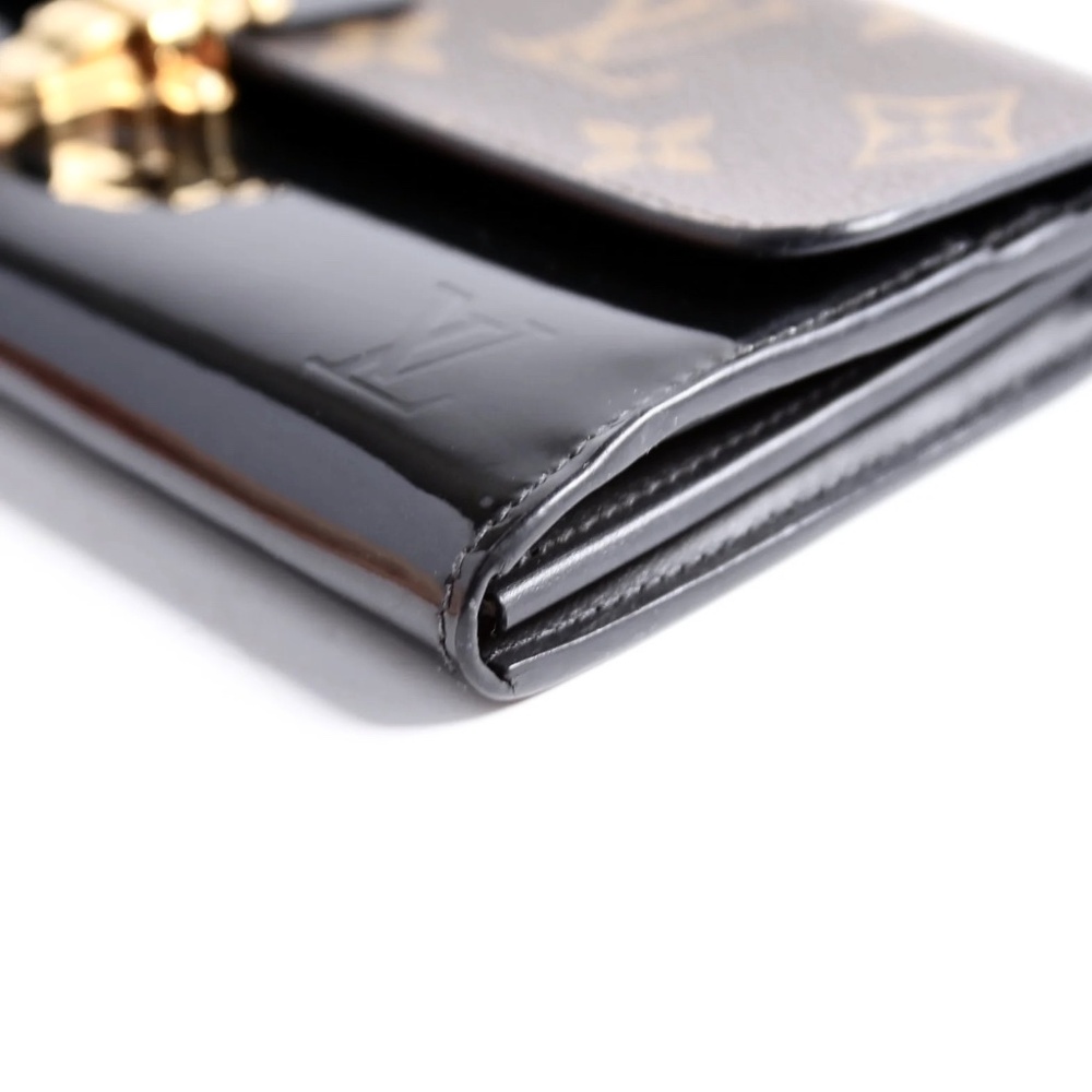Louis Vuitton Cherrywood Monogram/Vernis Wallet Noir - Picture 8 of 13